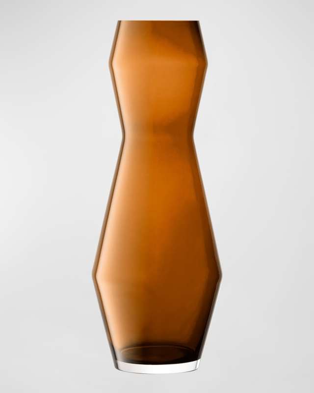 Sculpt 25.5" Vase, Cognac